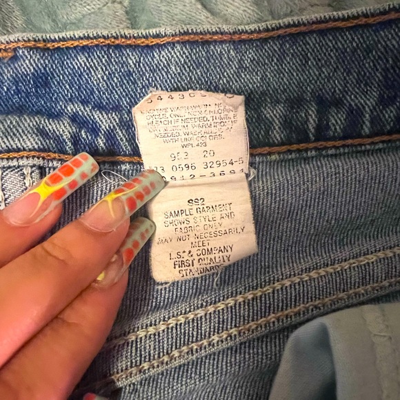 Vintage Sample Orange Tab Levi’s 912 Slim Fit, Tapered Leg Jr 9 - Picture 4 of 8